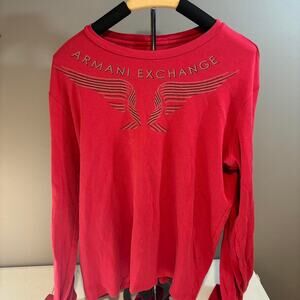 Retro Armani Exchange Red Long Sleeve (L)